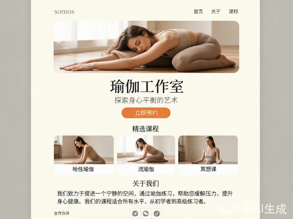瑜伽工作室 H5